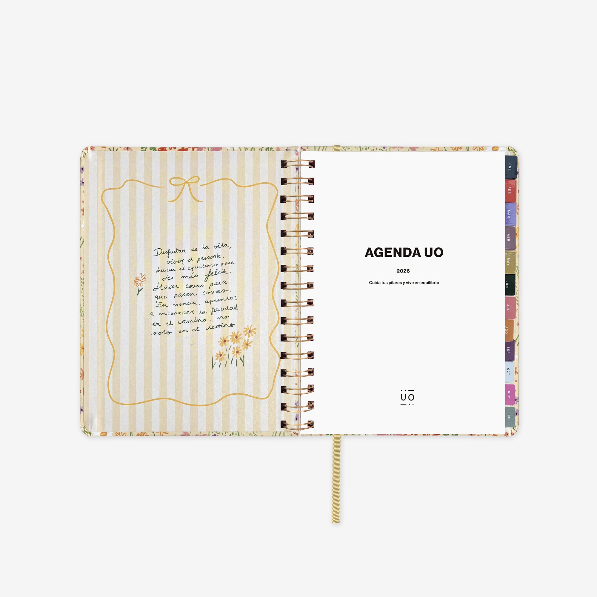 Agenda Anual 2026 "Bloom" Semana Vista