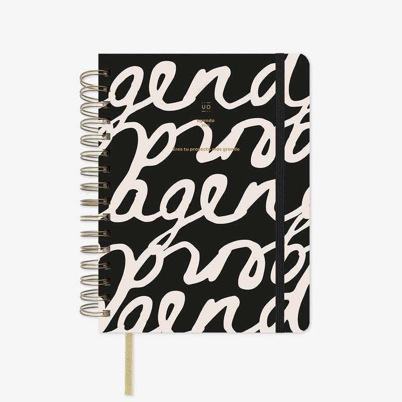 Agenda Anual 2026 "Noir" Día Página