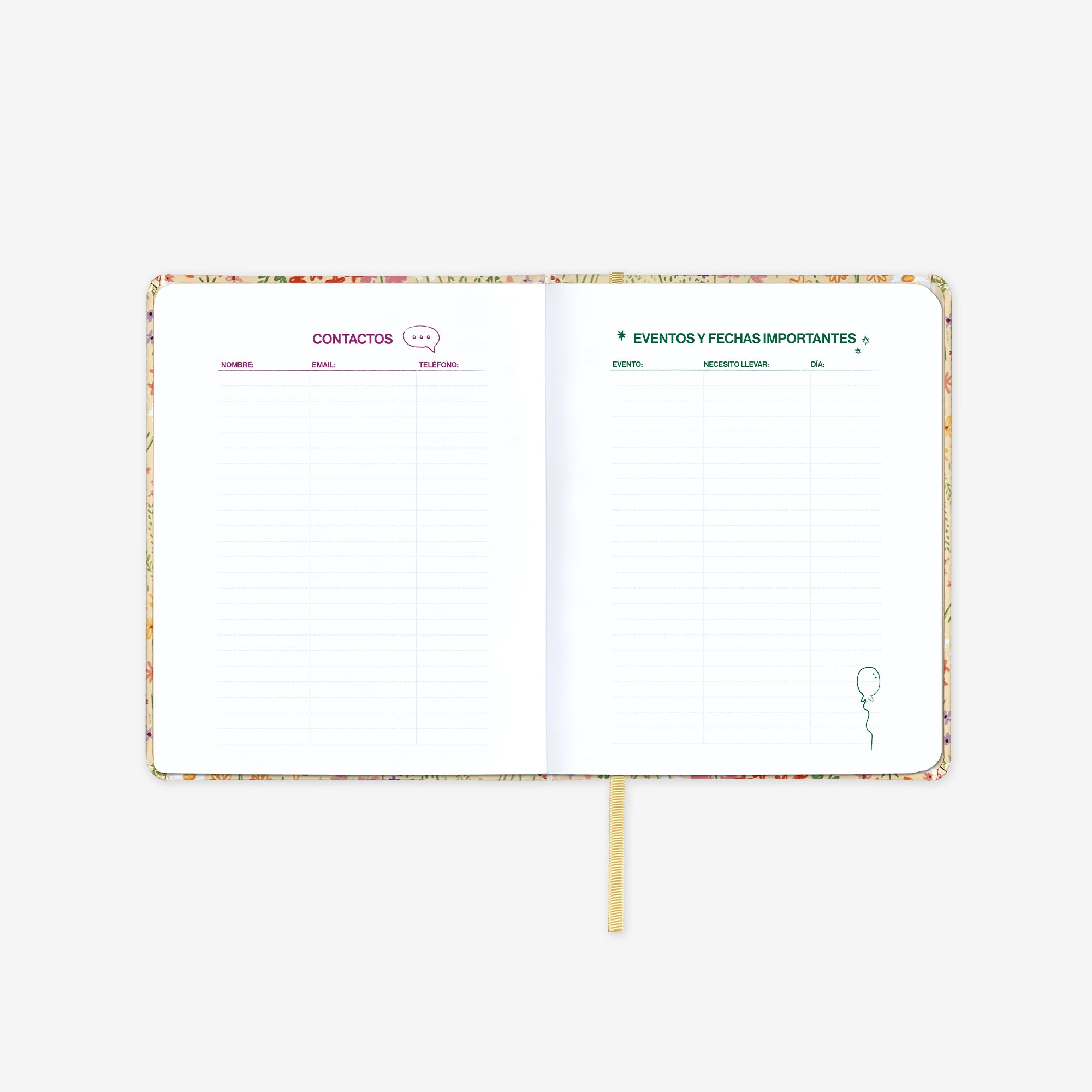 Agenda Anual 2026 "Bloom" Mini
