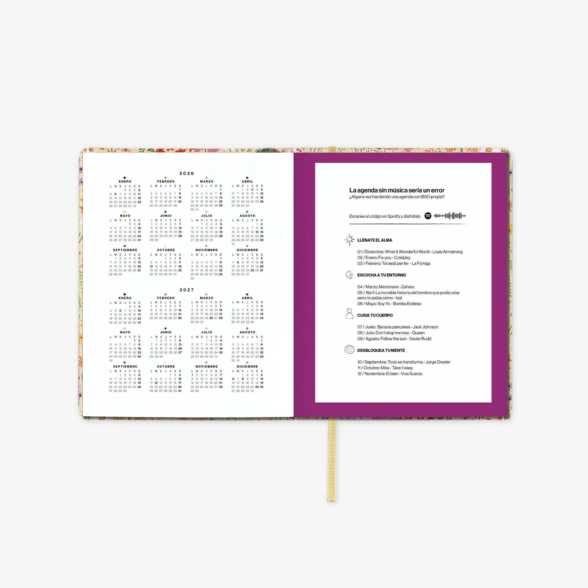 Agenda Anual 2026 "Bloom" Mini