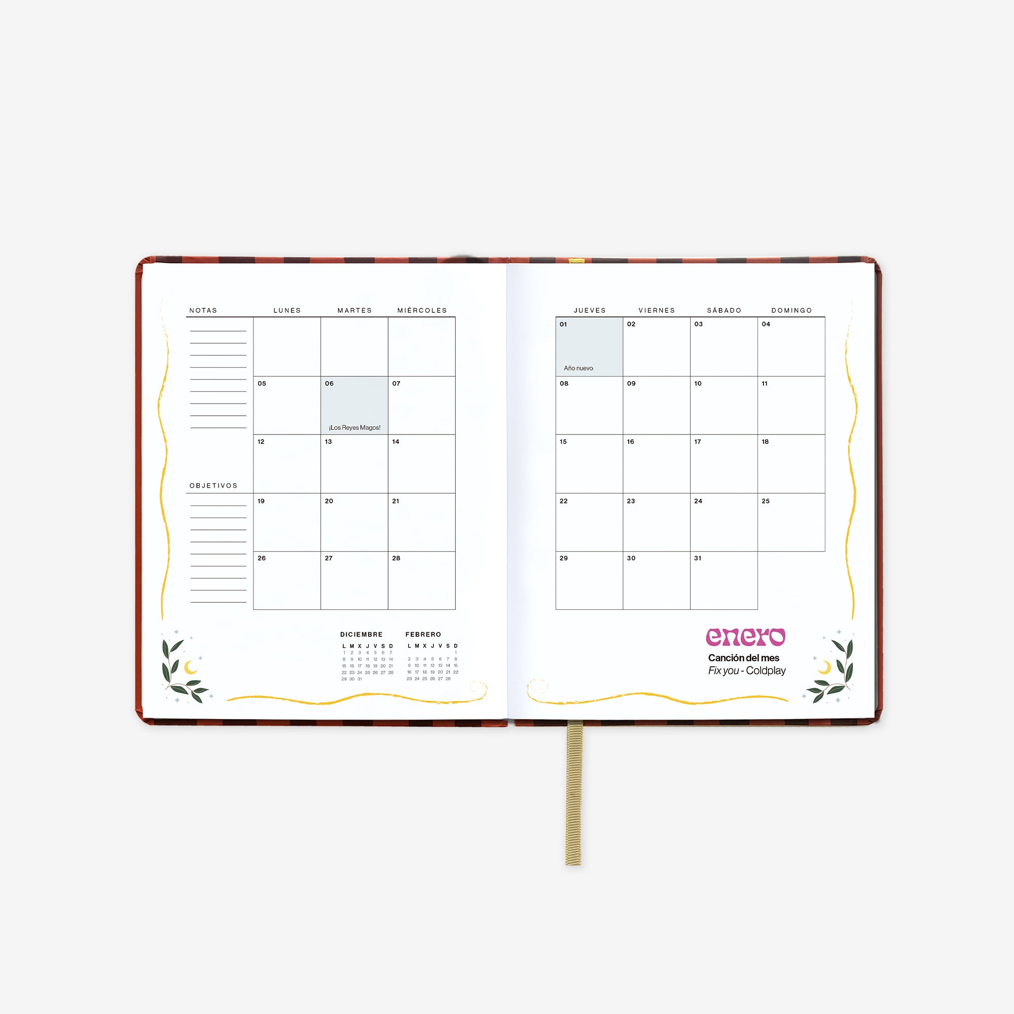 Agenda Anual 2026 "Palm" Mini