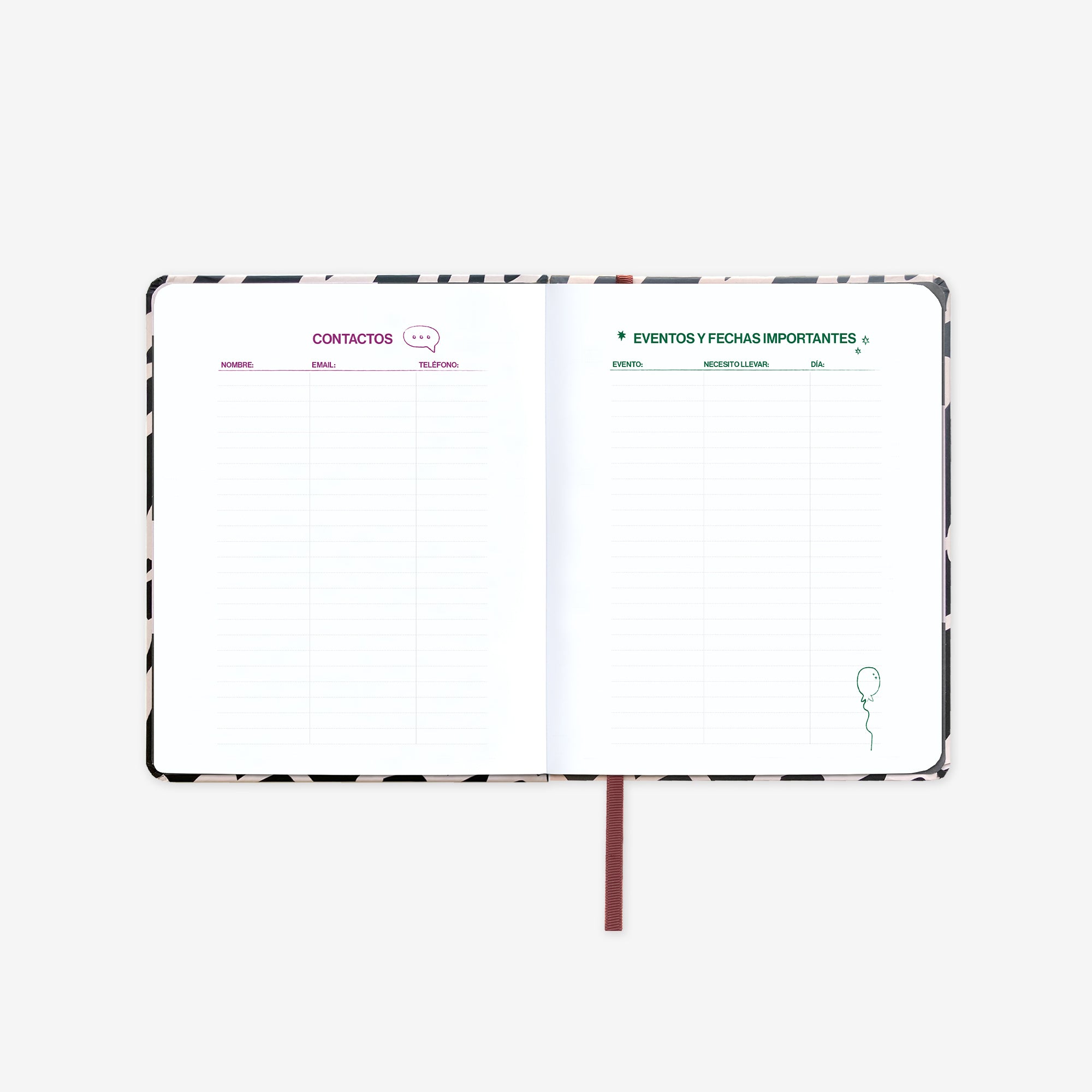 Agenda Anual 2026 "Noir" Mini