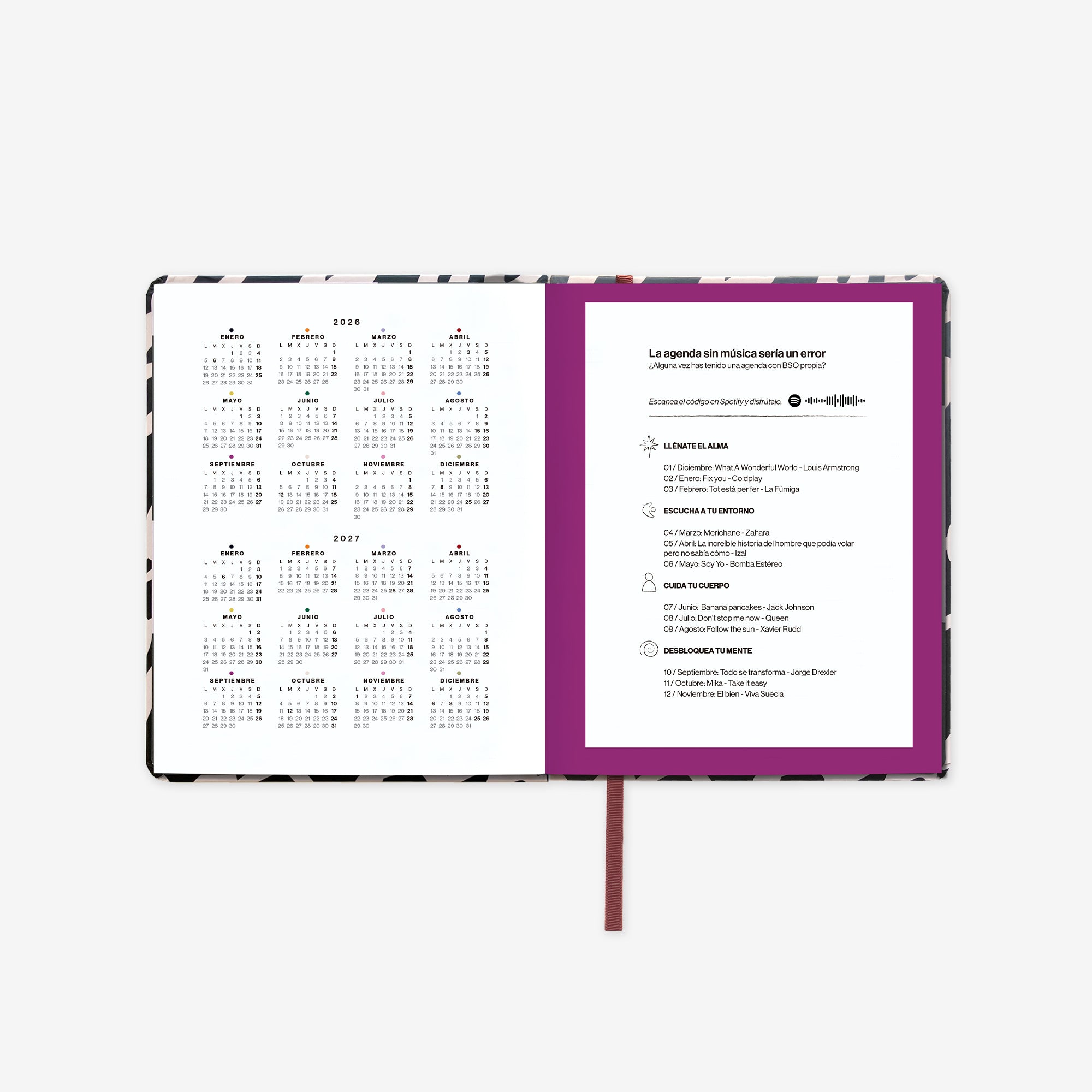 Agenda Anual 2026 "Noir" Mini