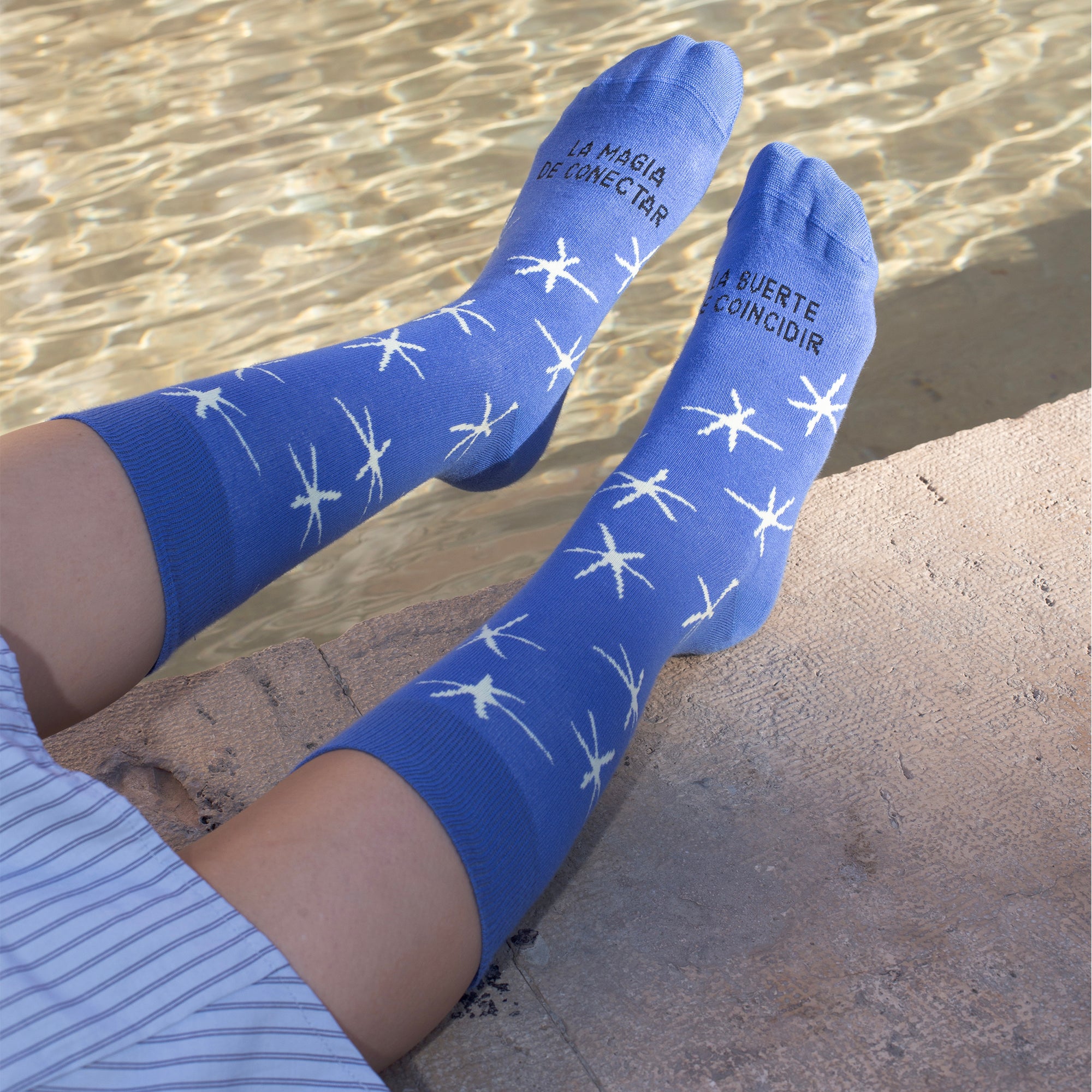 Calcetines "La suerte de coincidir, la magia de conectar"