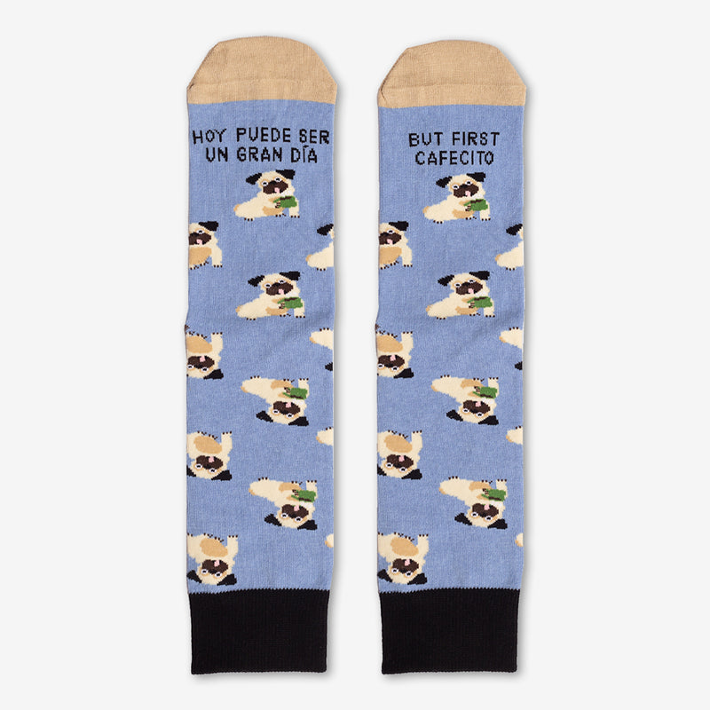 Calcetines "Hoy puede ser un gran día, but first, cafecito"