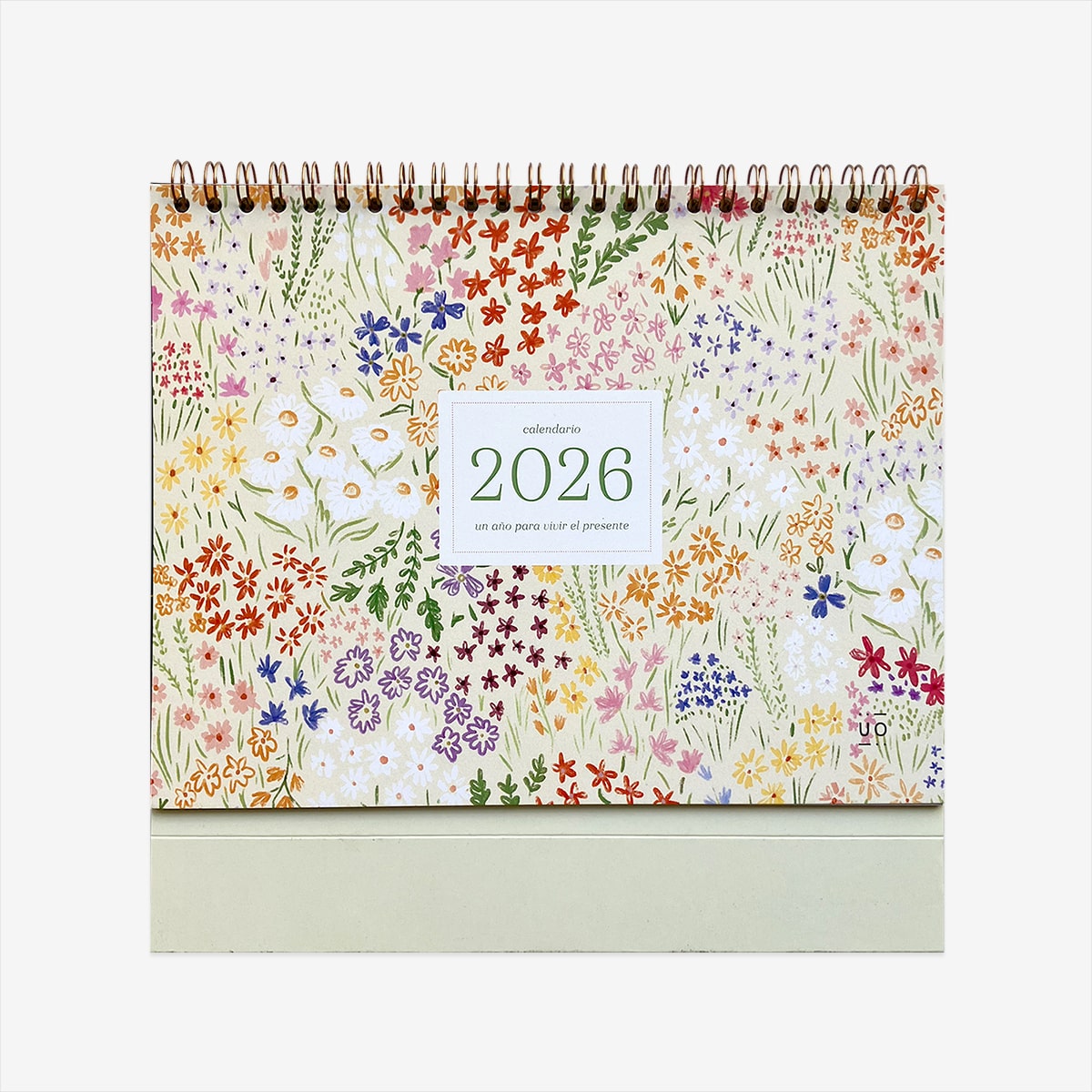 Calendario sobremesa 2026 "Bloom"