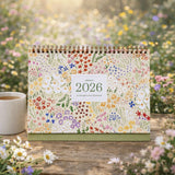 Calendario sobremesa 2026 "Bloom"