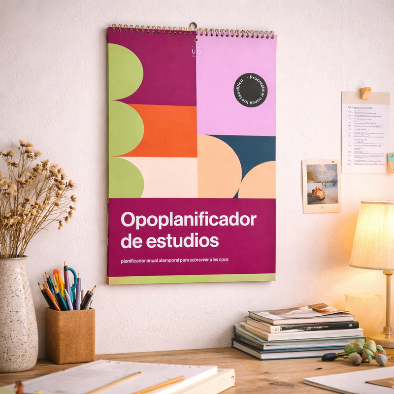 Calendario atemporal pared "Opos"