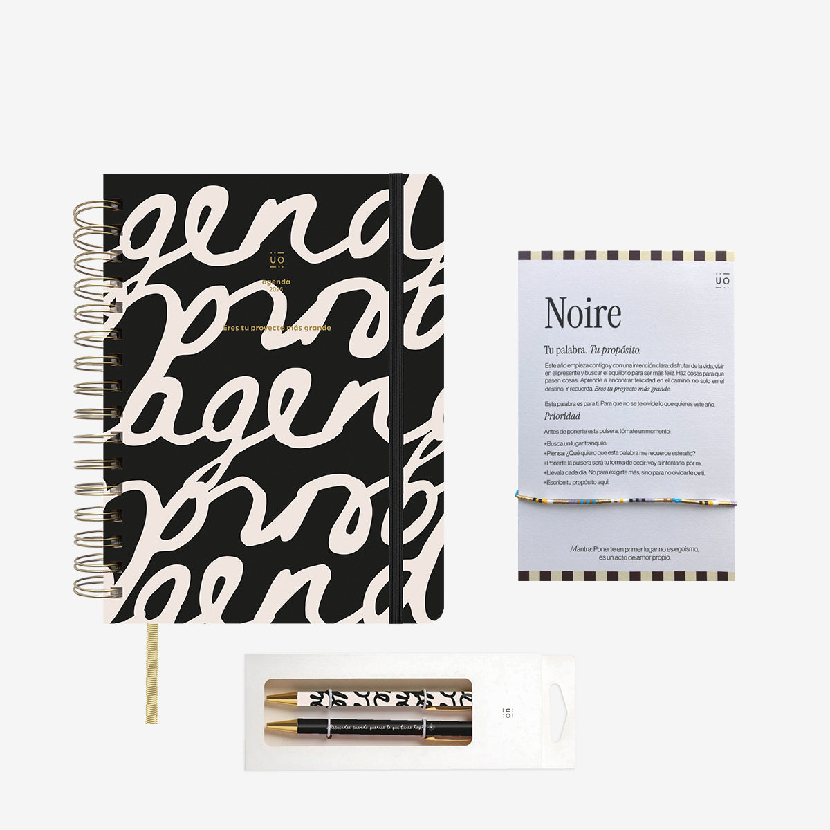 Pack Exclusivo Preventa Agenda Anual "Noire" Día página 2026