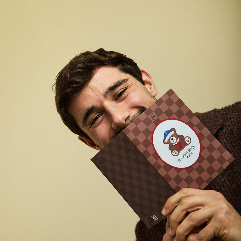 Postal "Te quiero beary much"