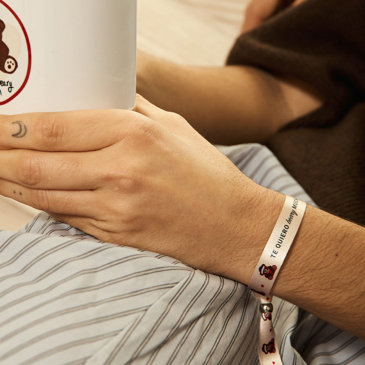 Pulsera de tela "Te quiero beary much"