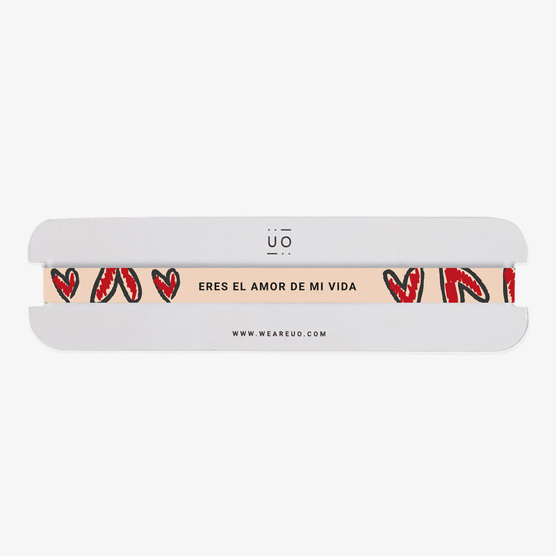 Pulsera de tela "Eres el amor de mi vida"