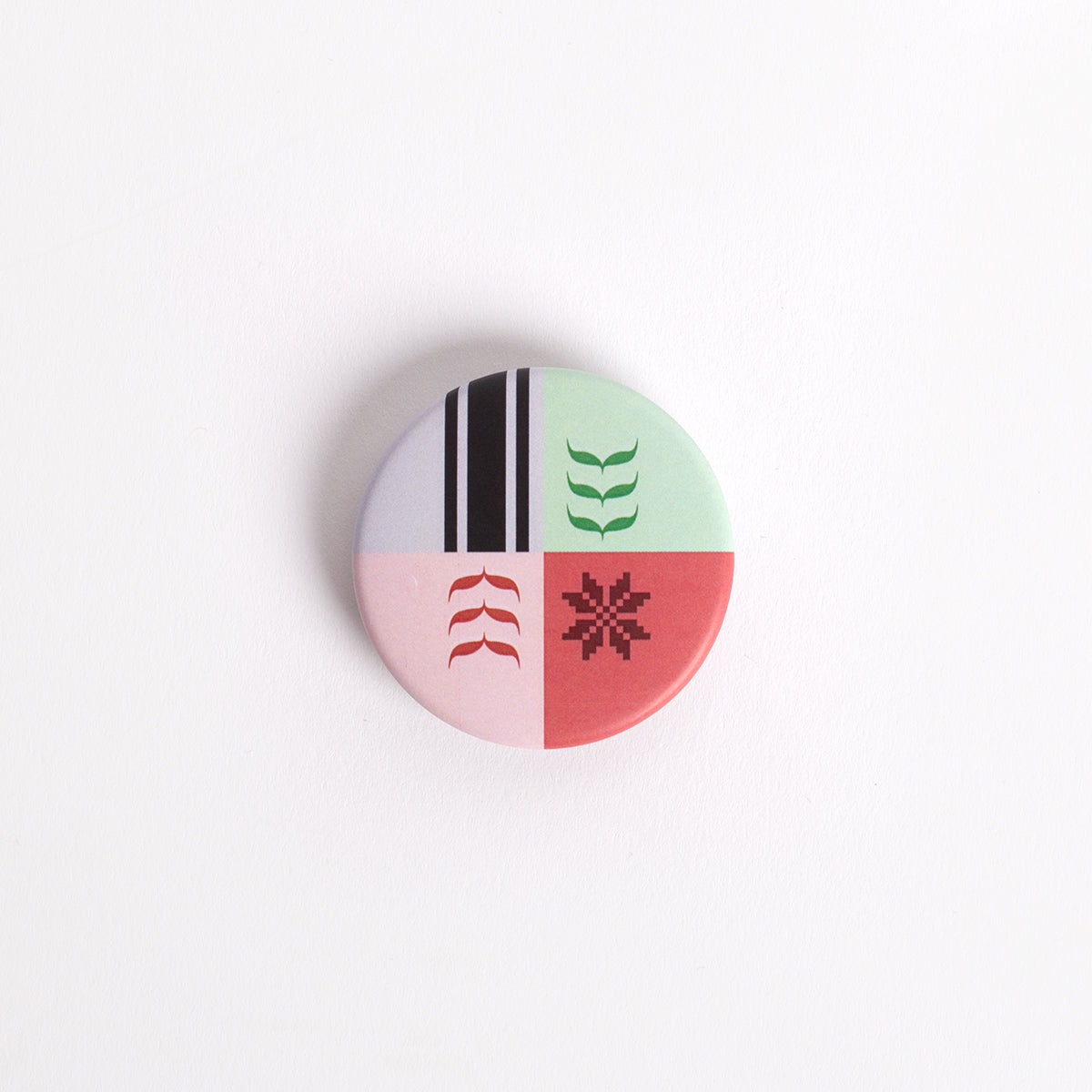 Chapa imantada símbolos tatriz y kufiya