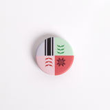 Chapa imantada símbolos tatriz y kufiya