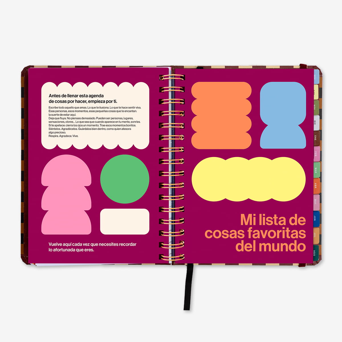 Agenda Escolar "Universo" Semana Vista 2026-27
