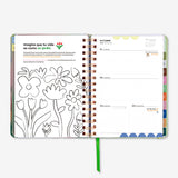 Agenda Escolar "Bloom" Semana Vista 2026-27