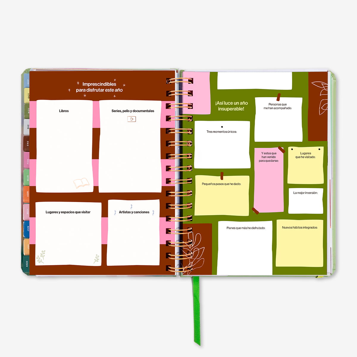 Agenda Escolar "Bloom" Semana Vista 2026-27