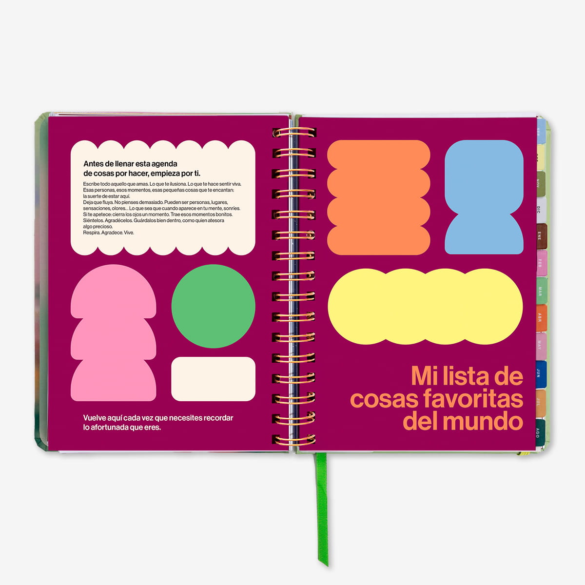 Agenda Escolar "Bloom" Semana Vista 2026-27