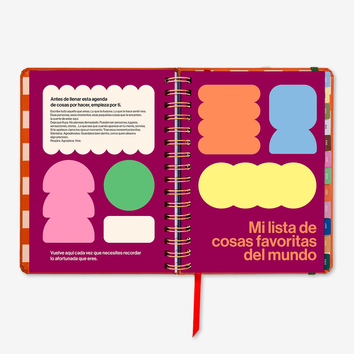 Agenda Escolar "Sunset" Semana Vista 2026-27