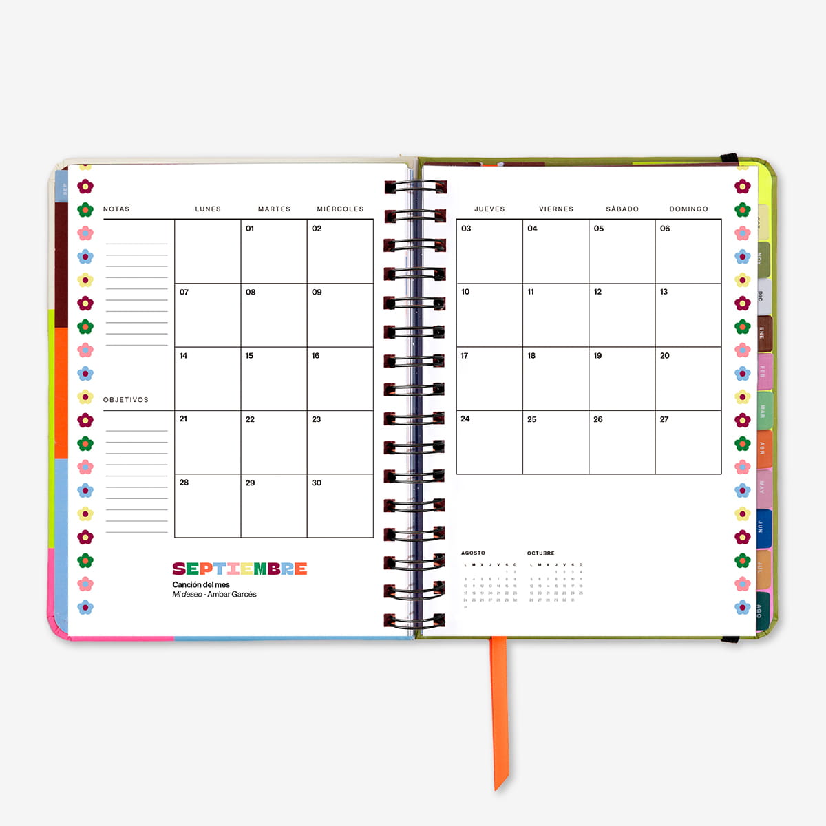 Agenda Escolar "Profe con mucha clase" Semana Vista 2026-27