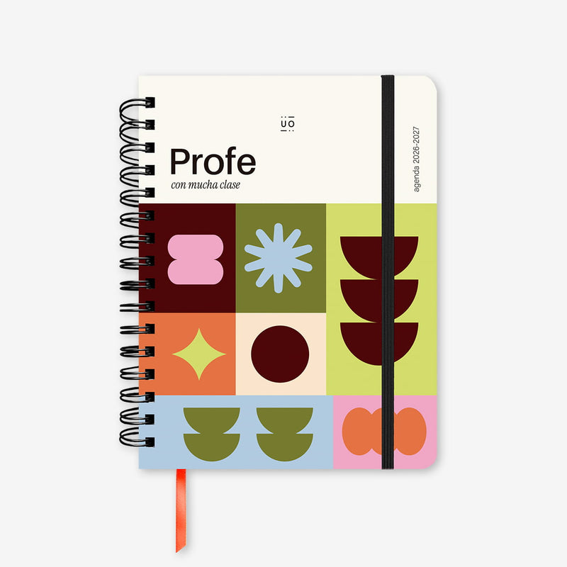 Agenda Escolar "Profe con mucha clase" Semana Vista 2026-27