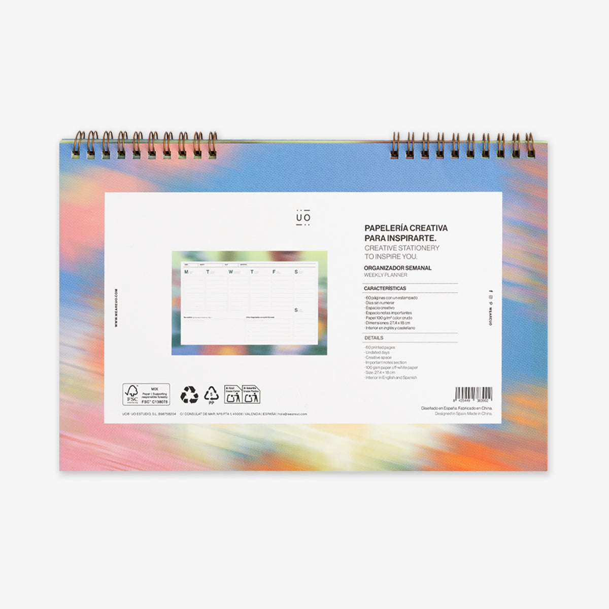 Organizador semanal "Blooming"