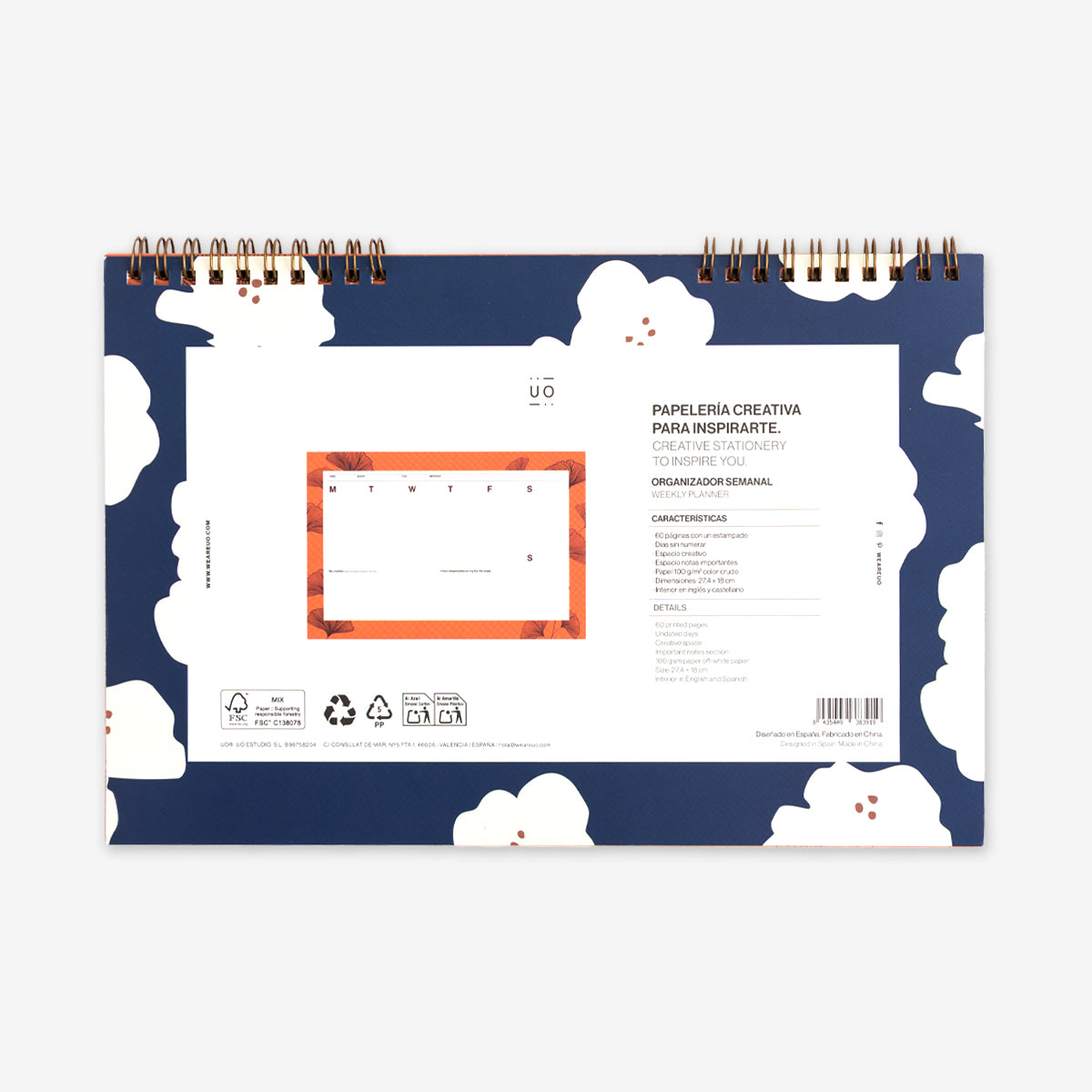 Organizador semanal "Kyoto"