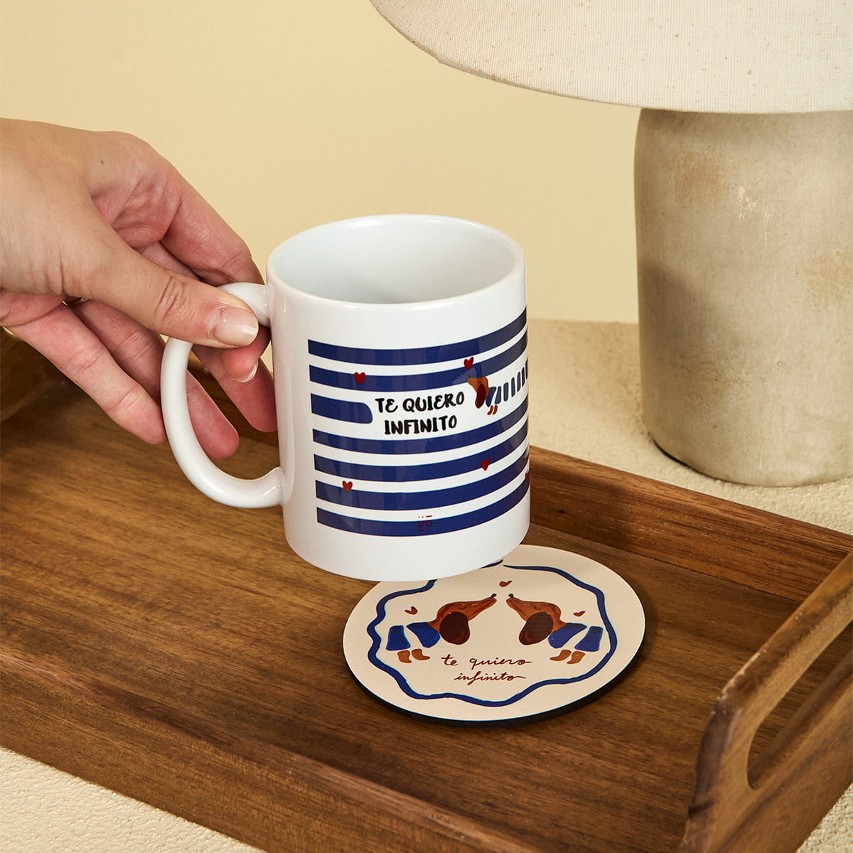 Taza "Te quiero infinito" Teckel