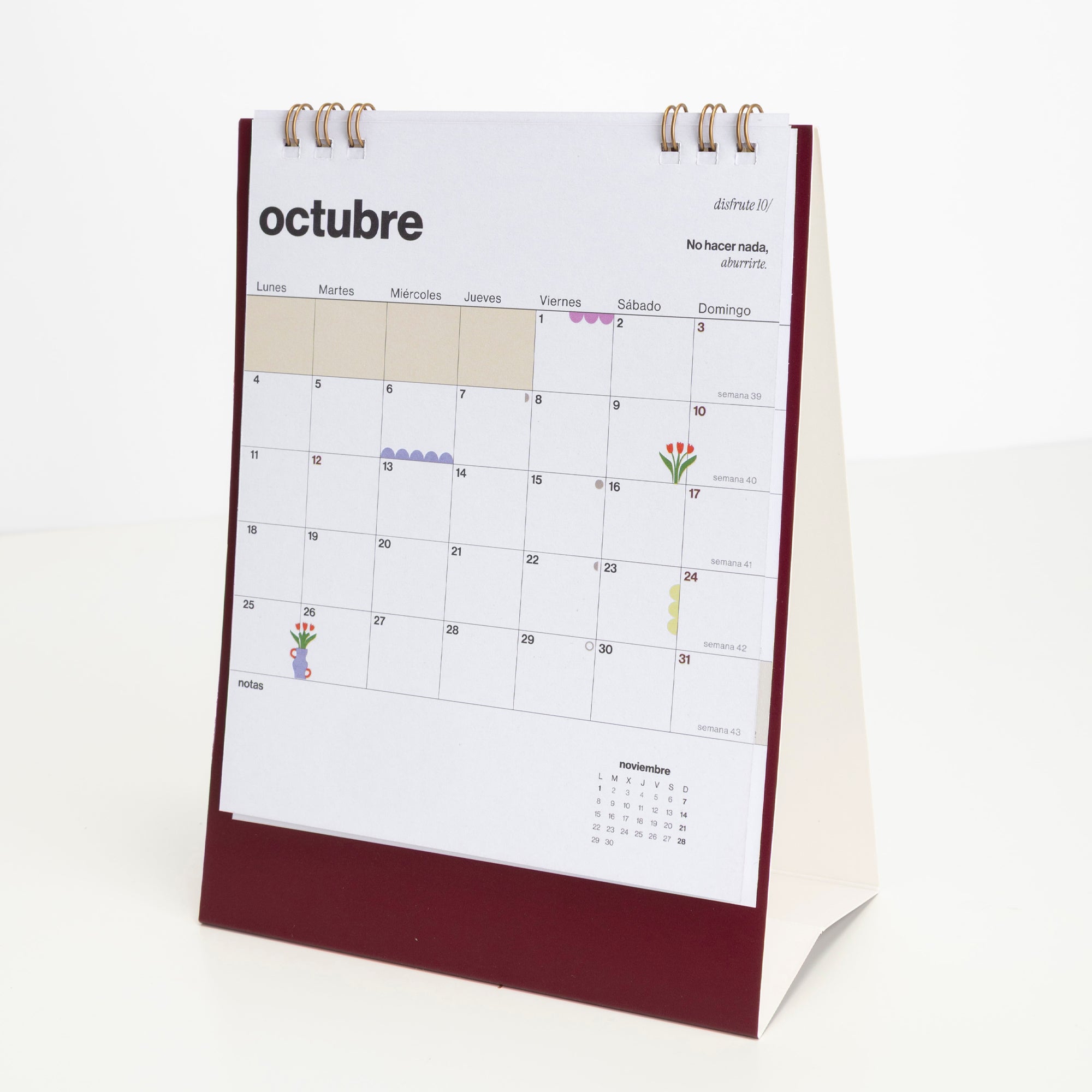 Calendario sobremesa 2027 "Copenhague"