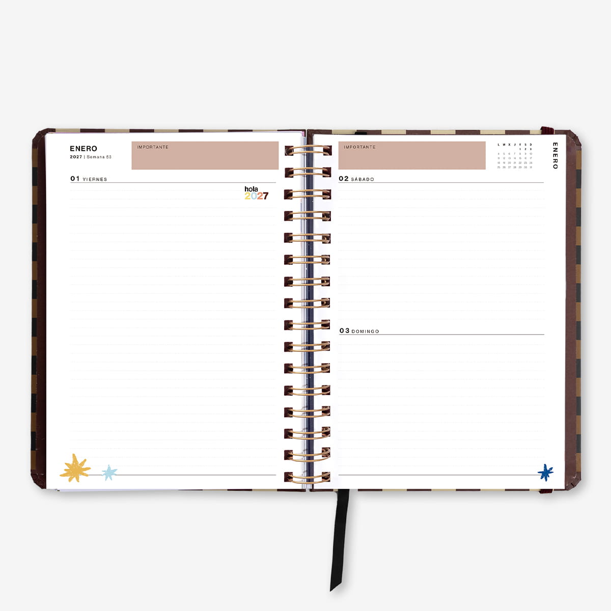 Agenda Anual "Universo" Día página 2027