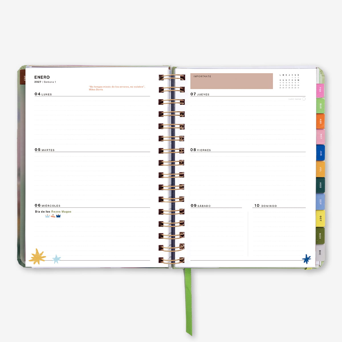 Agenda Anual "Bloom" Semana Vista 2027