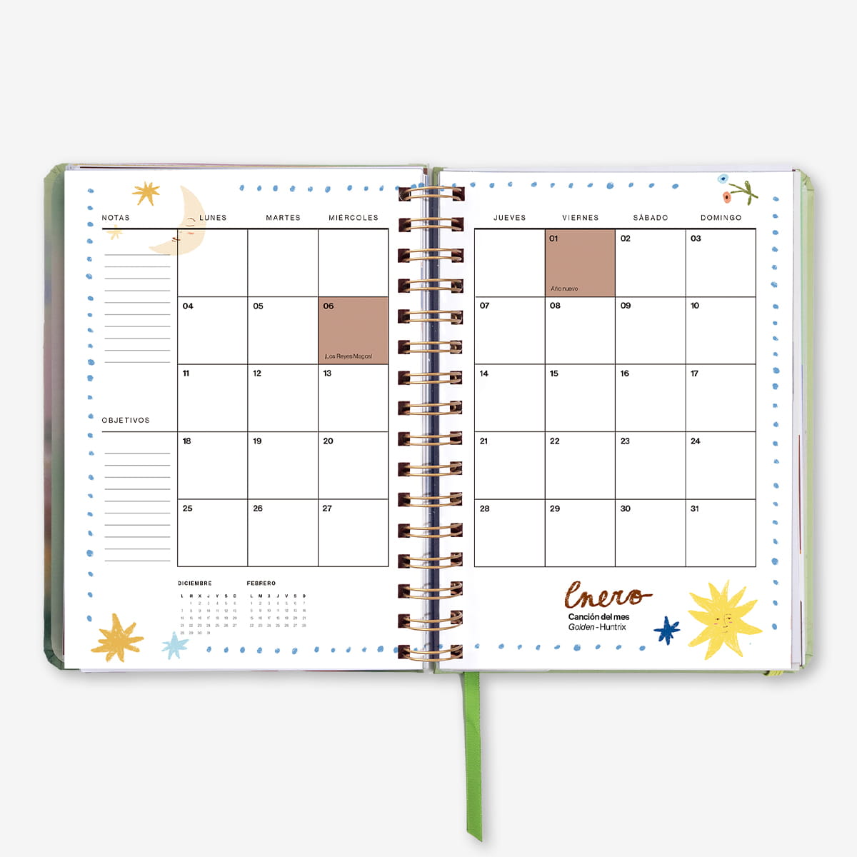 Agenda Anual "Bloom" Día Página 2027