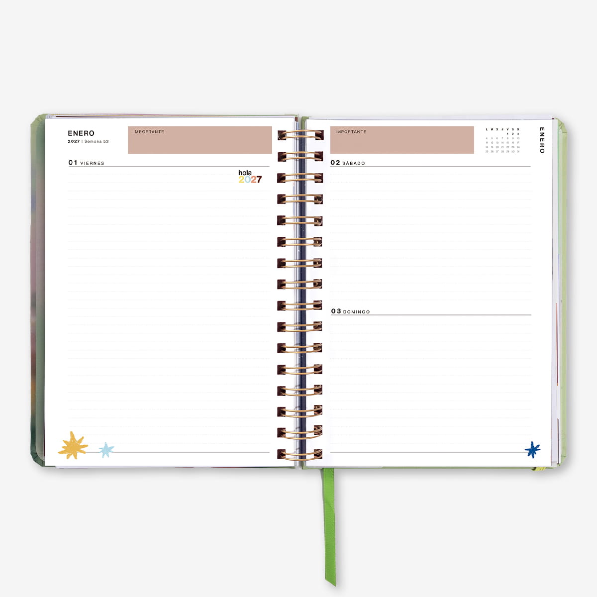 Agenda Anual "Bloom" Día Página 2027