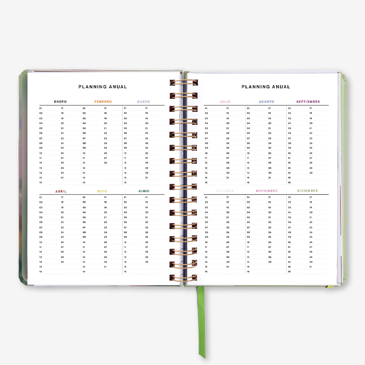 Agenda Anual "Bloom" Día Página 2027