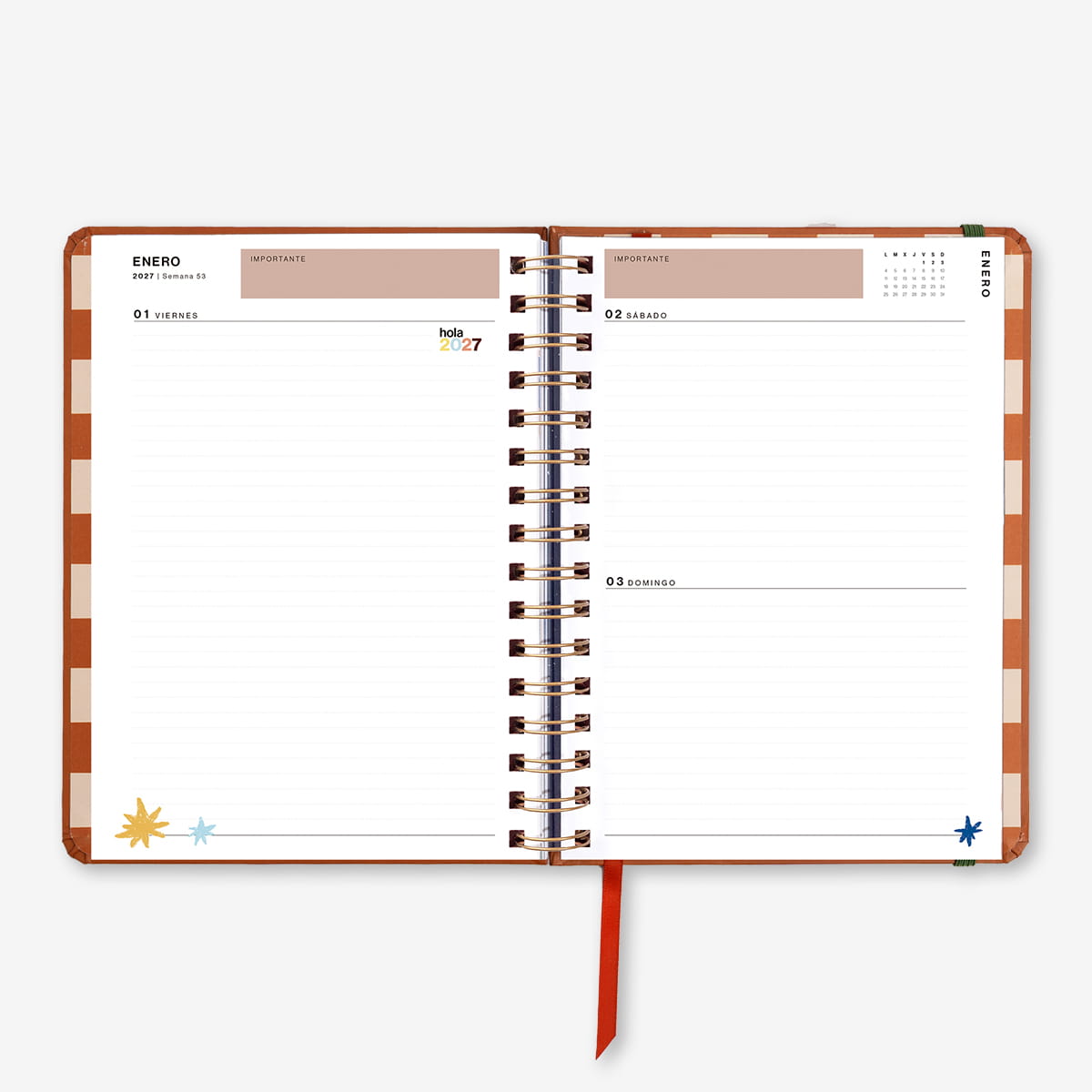 Agenda Anual "Sunset" Día Página 2027