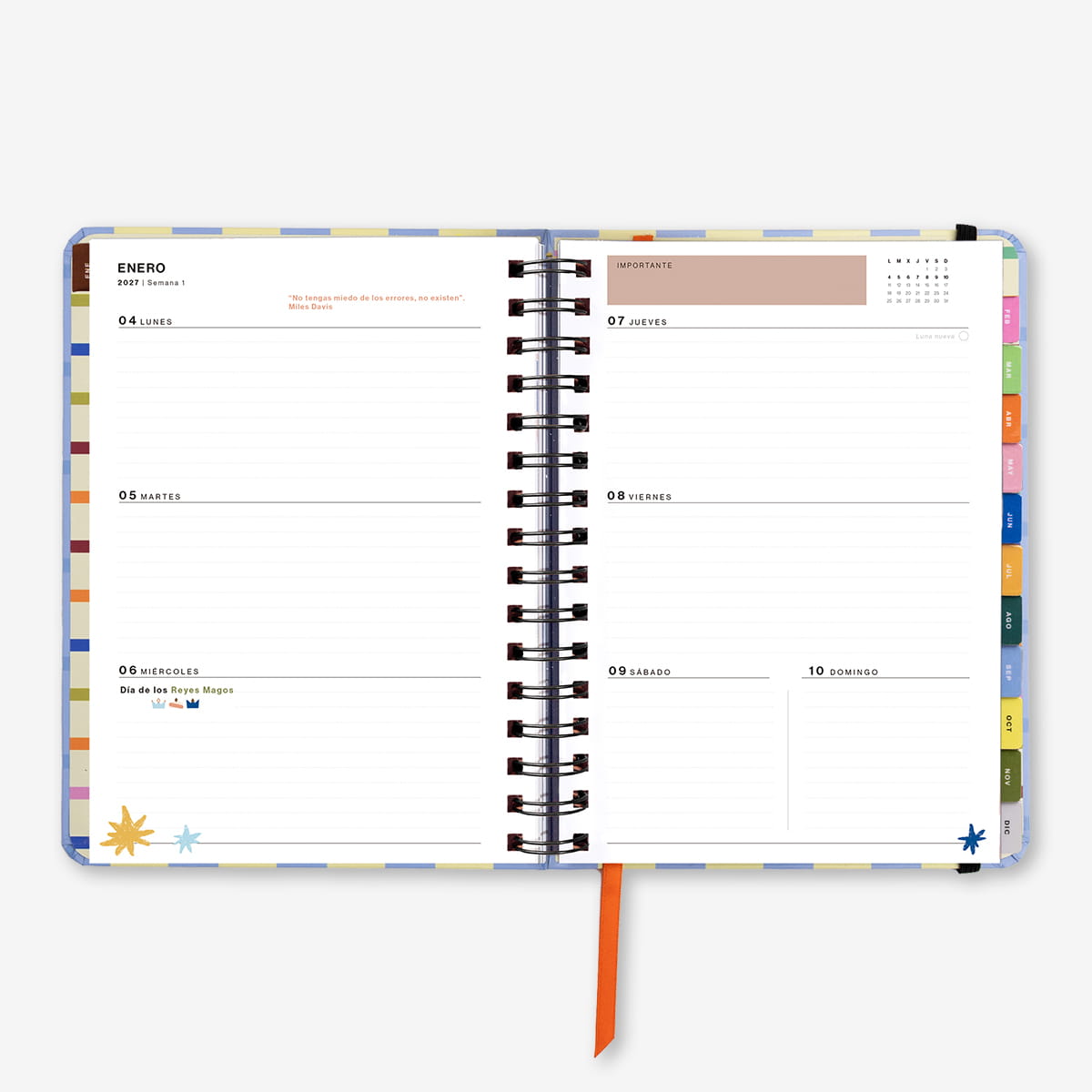 Pack  "Opoagenda" de Agenda Anual Semana Vista 2027 + Papelería