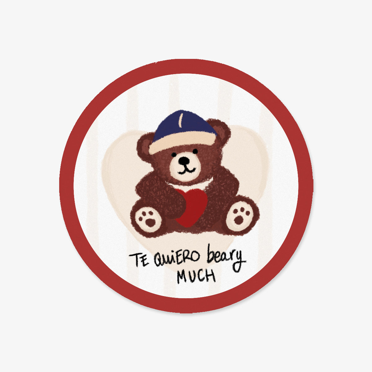 Kit Llavero + Taza + Posavasos "Te quiero beary much"