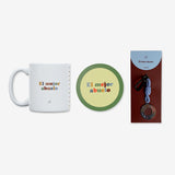 Kit Taza + Posavasos + Llavero "El mejor Abuelo"