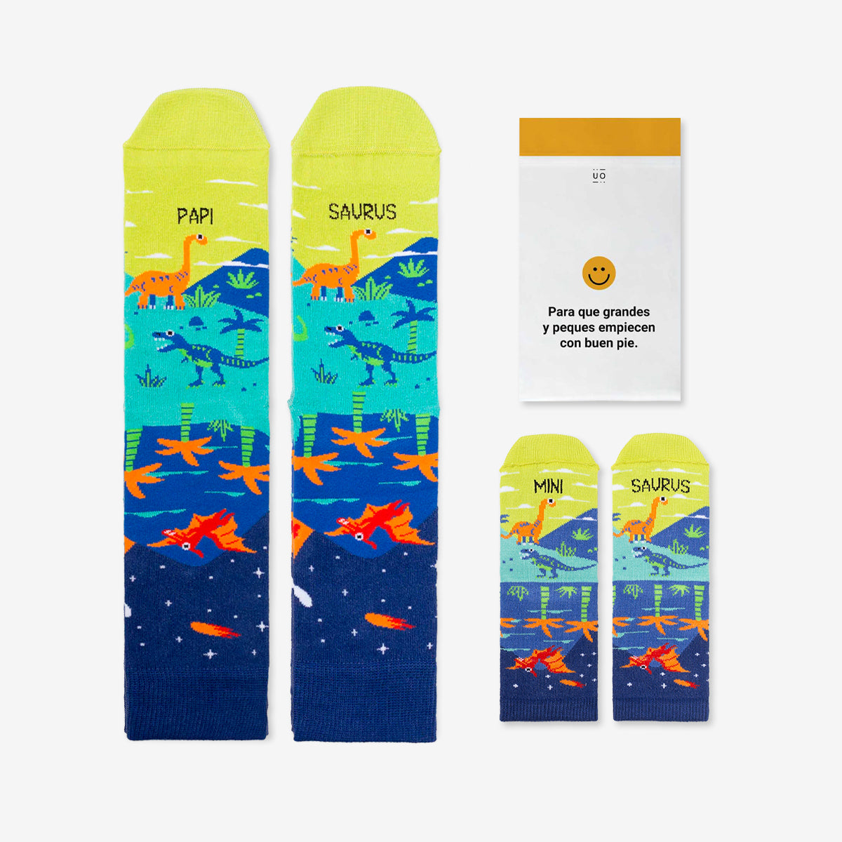 Kit Grandes y Peques "Papi-saurus y mini-saurus"