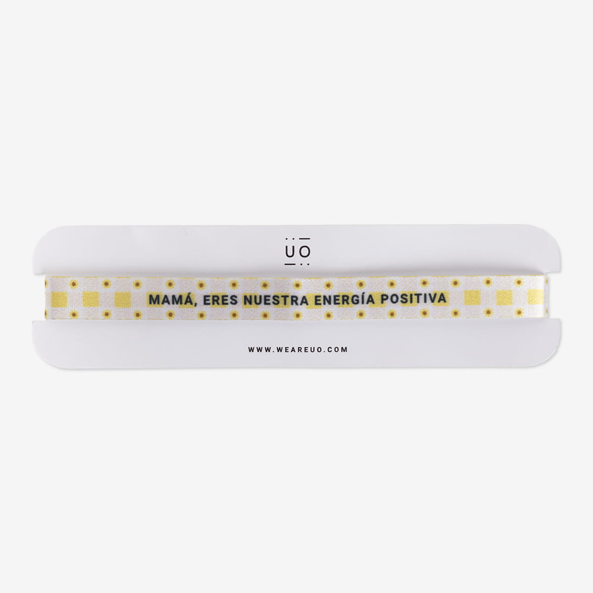 Pulsera de tela "Mamá, eres nuestra energía positiva"