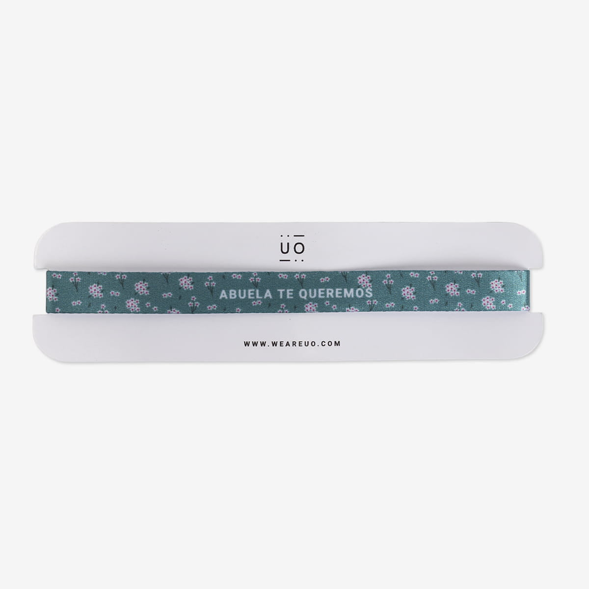 Pulsera de tela "Abuela, te queremos"