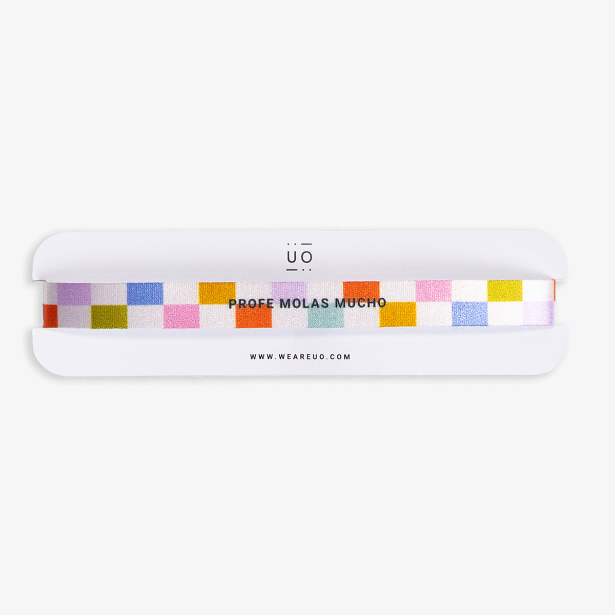 Pulsera de tela "Profe molas mucho"