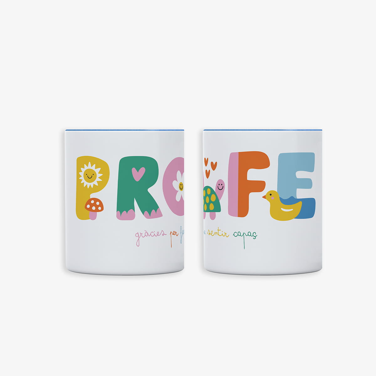 Portallapis ceràmica "Profe, gràcies per fer-me sentir capaç"