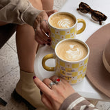 Taza Top "Qué suerte la mía contigo"