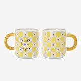 Taza Top "Qué suerte la mía contigo"