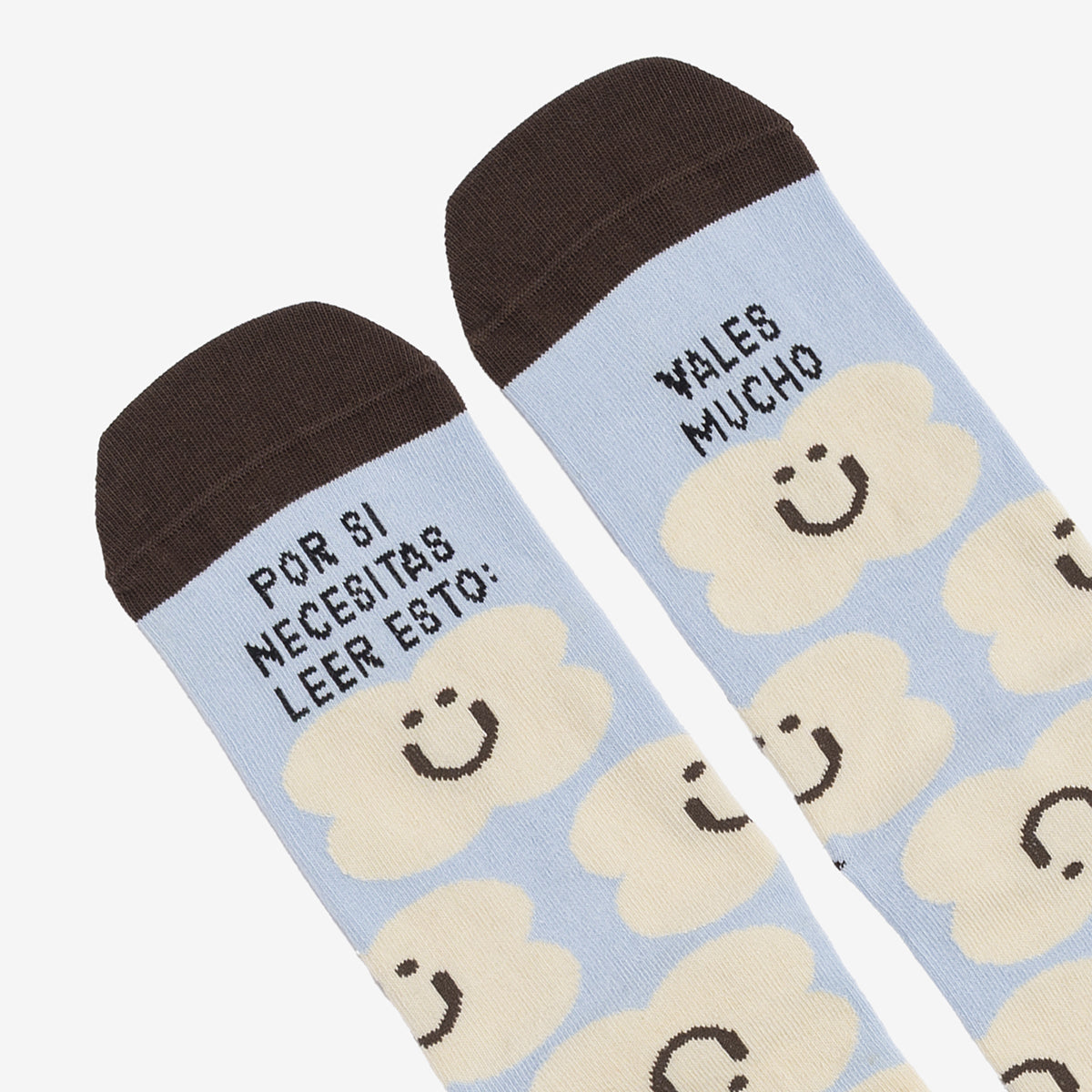 Calcetines "Por si necesitas leer esto: vales mucho"