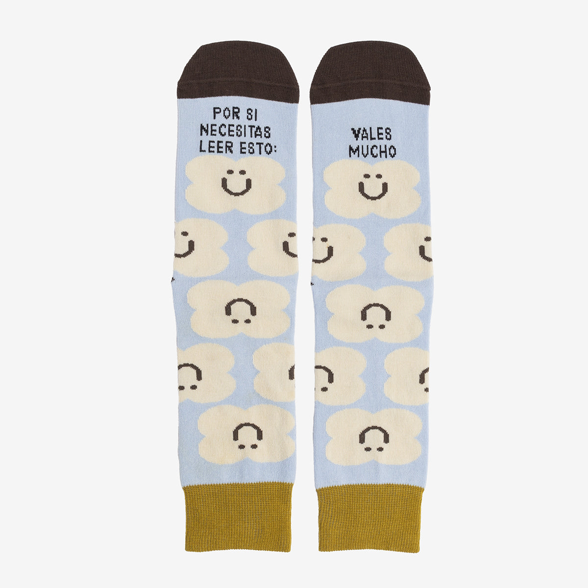 Calcetines "Por si necesitas leer esto: vales mucho"