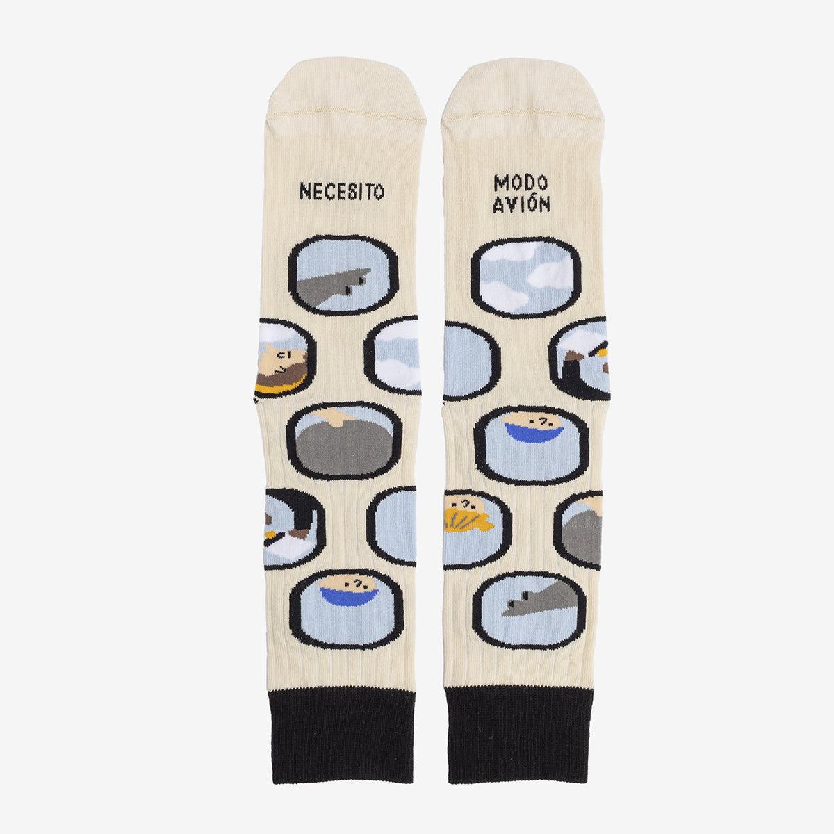 Calcetines "Necesito modo avión"
