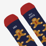Calcetines "Eres muy cookie" jengibre
