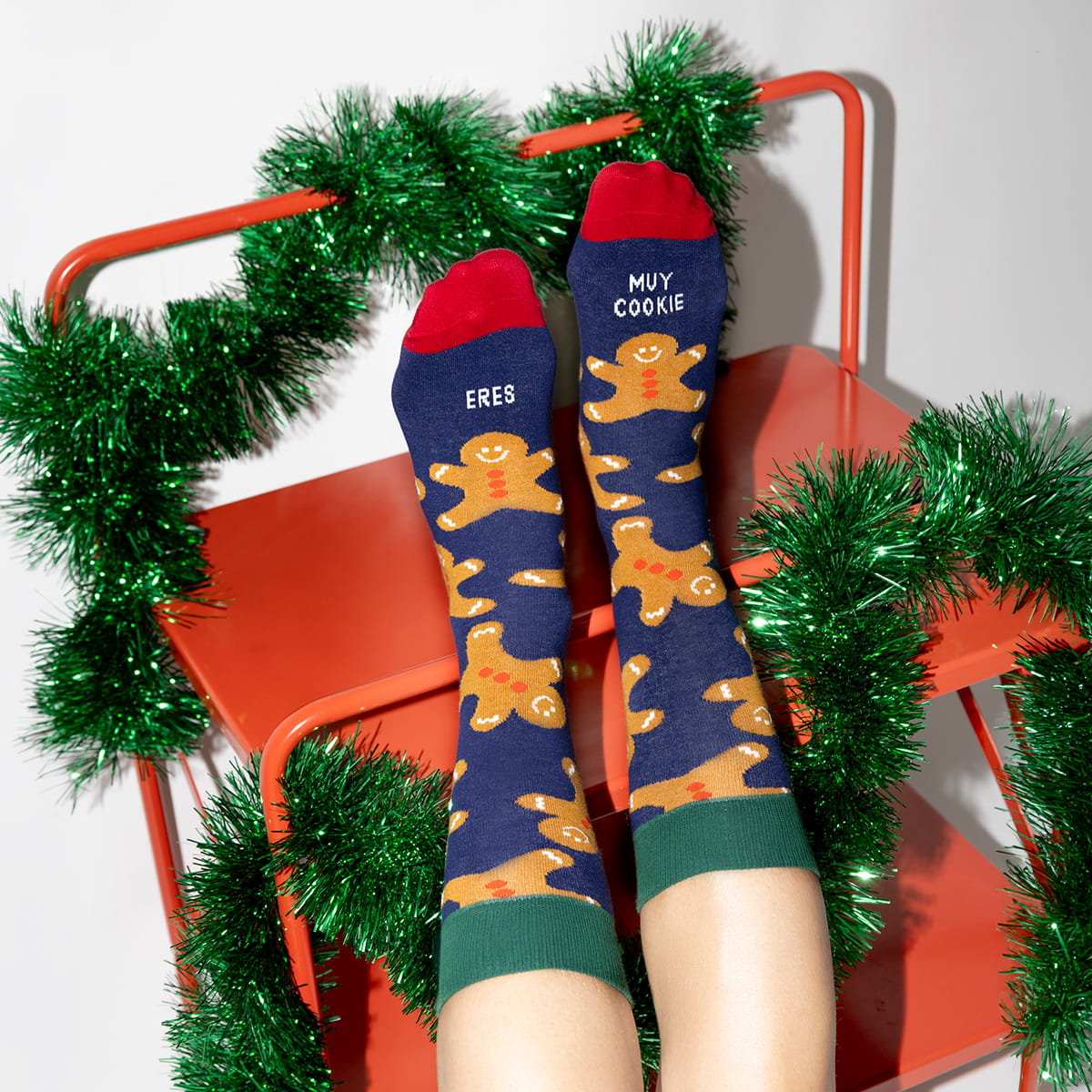 Calcetines "Eres muy cookie" jengibre